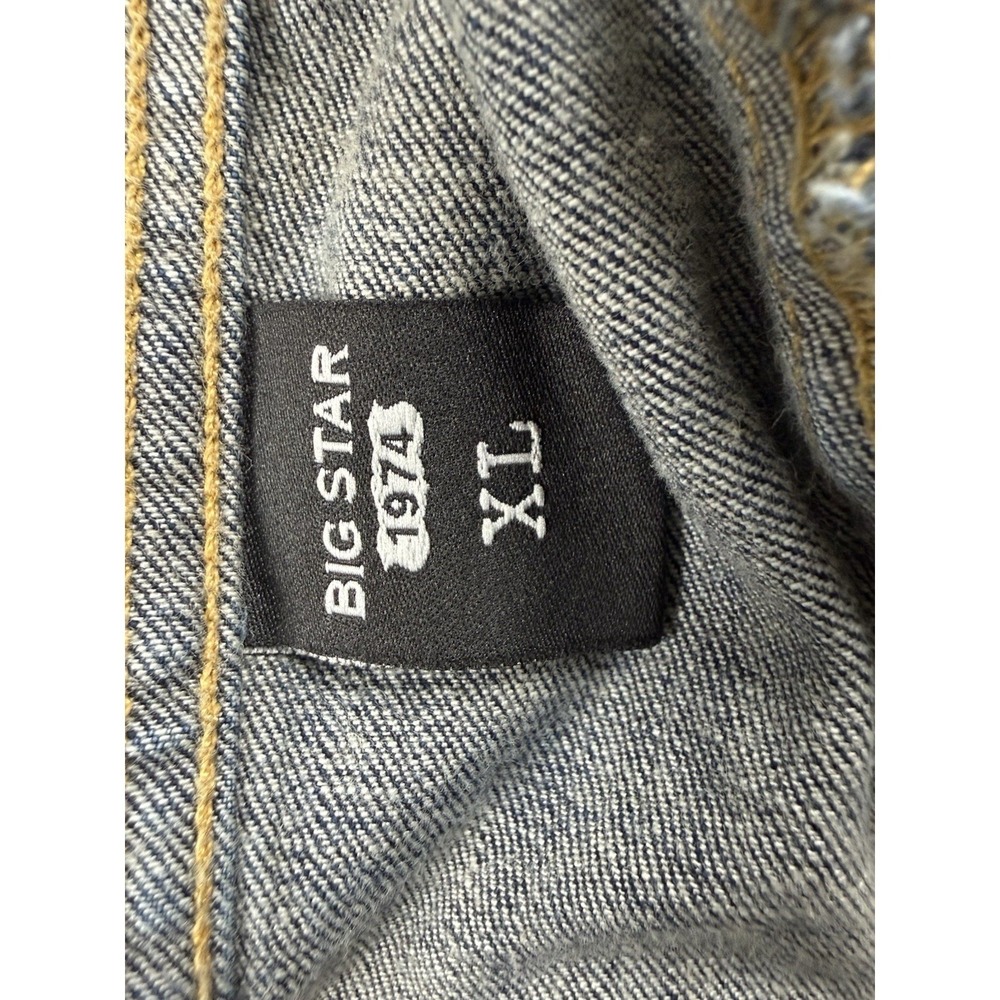 Big Star 1974 Jean Jacket Blue Trucker Western Coat Rodeo Cowboy Size XL - Picture 7 of 10